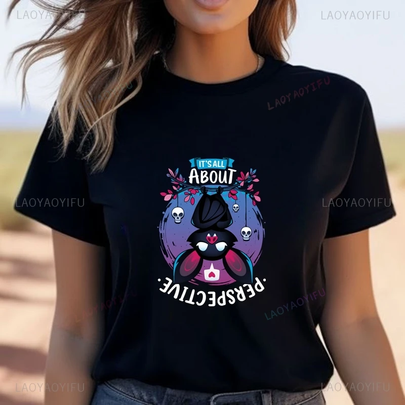 

Halloween Classic Pattern Printed T-shirt, Fashionable and Casual Cotton T-shirt with Funny and Humorous Ghost Cat Pattern