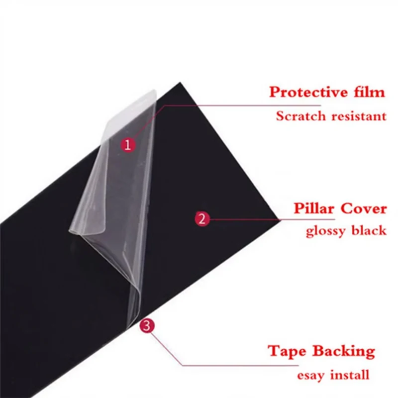 لشركة هيونداي ايكوس 2011 2012 2013-2017 نافذة السيارة عمود الباب B C عمود آخر غطاء الكسوة لامع أسود ملصقات السيارات اكسسوارات