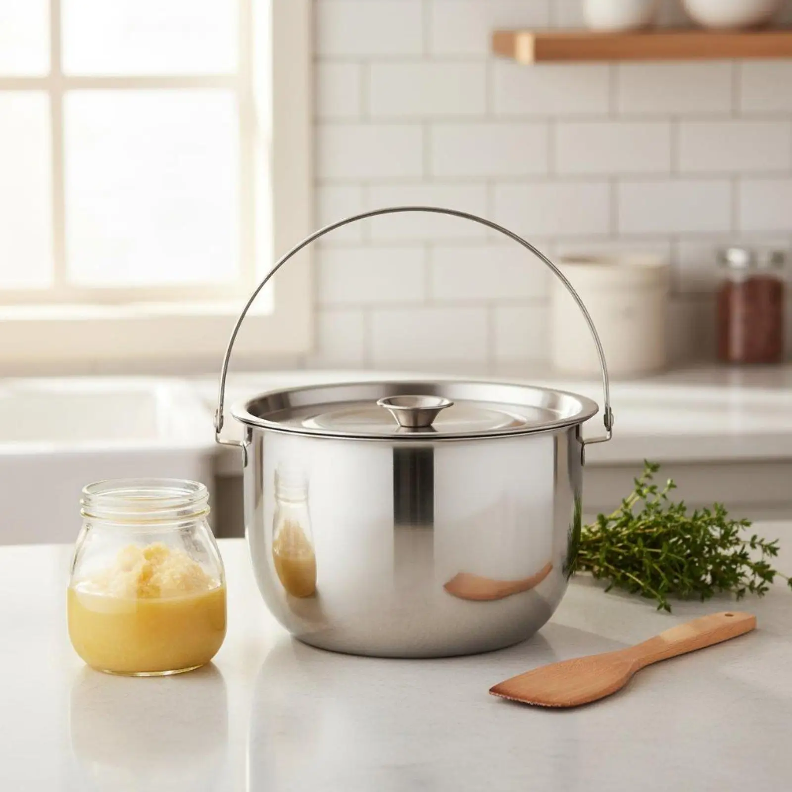 Kitchen Oil Strainer Container Large Size Stainless Steel Oil Storage Pot for Cooking and Frying Applications