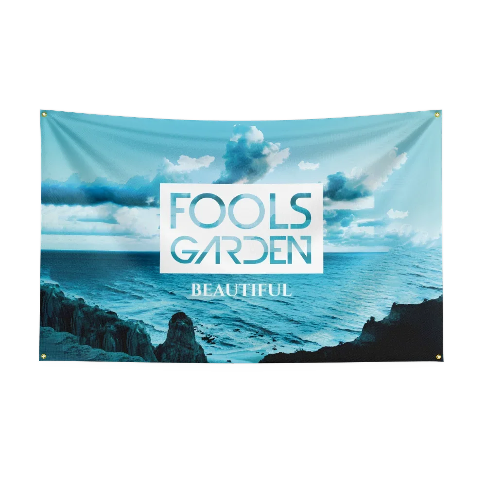 Music Band Flag for F-Fo-o-l's G-Ga-rd-e-n Fans Banner campaign gathering apartment porch Decor backdrop