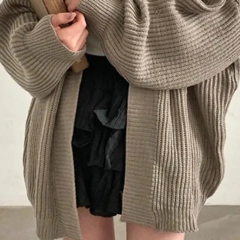 OCEANLOVE Sweet Women Sweaters Solid Autumn Winter Korean Fashion Loose Chic Cardigans Casual Simple Sueteres De Mujer