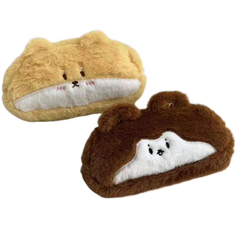 كورجي السنجاب القلم حقيبة سعة كبيرة أفخم مقلمة INS نمط منظم قرطاسية القلم حقيبة التخزين للطلاب هدية