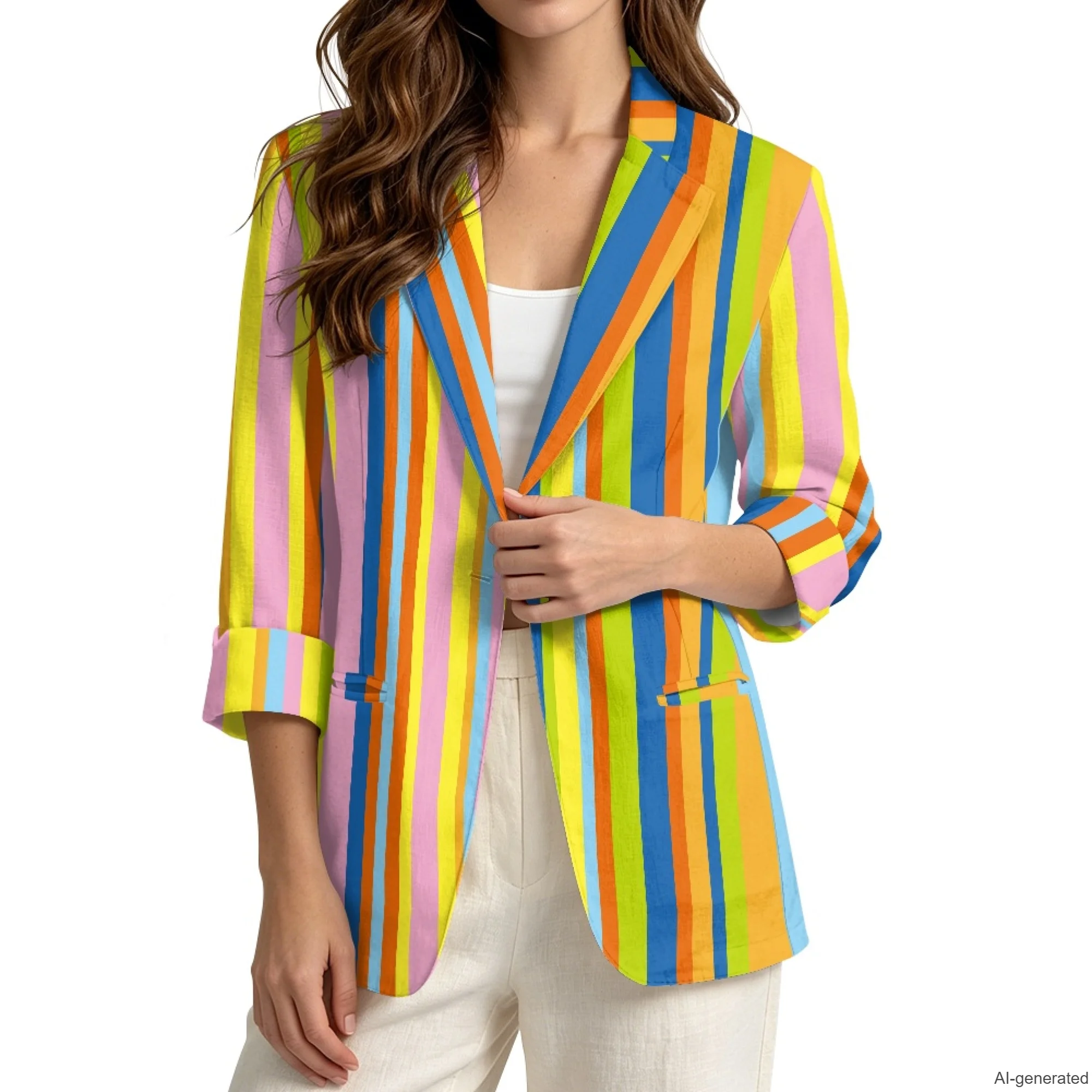 XIXIMIRIDO 2026 Women's Linen Clothes for Women Plus Size Vintage Casual Blazer Cheap Clothes Brand Luxury Outerwear Coat Tops