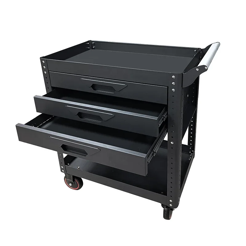 

-Tool Sets Rolling Box Heavy Duty Tool Chest 3 Drawers Tool Cabinet Cart Trolley