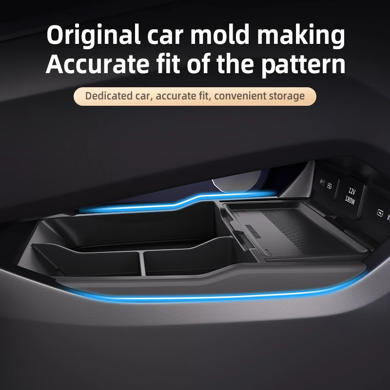 2025 For Geely Preface Silicone Center Console Below Storage Box Central Control Organizer Mat Car Interior