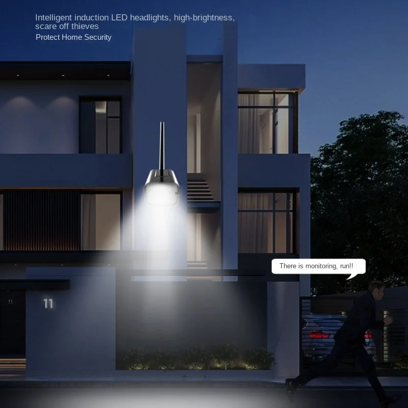 LED Solar Lights Motion Sensor Security Dummy Camera Wireless Outdoor Wall Light Flood Light IP65 Waterproof Led Solar Lamp