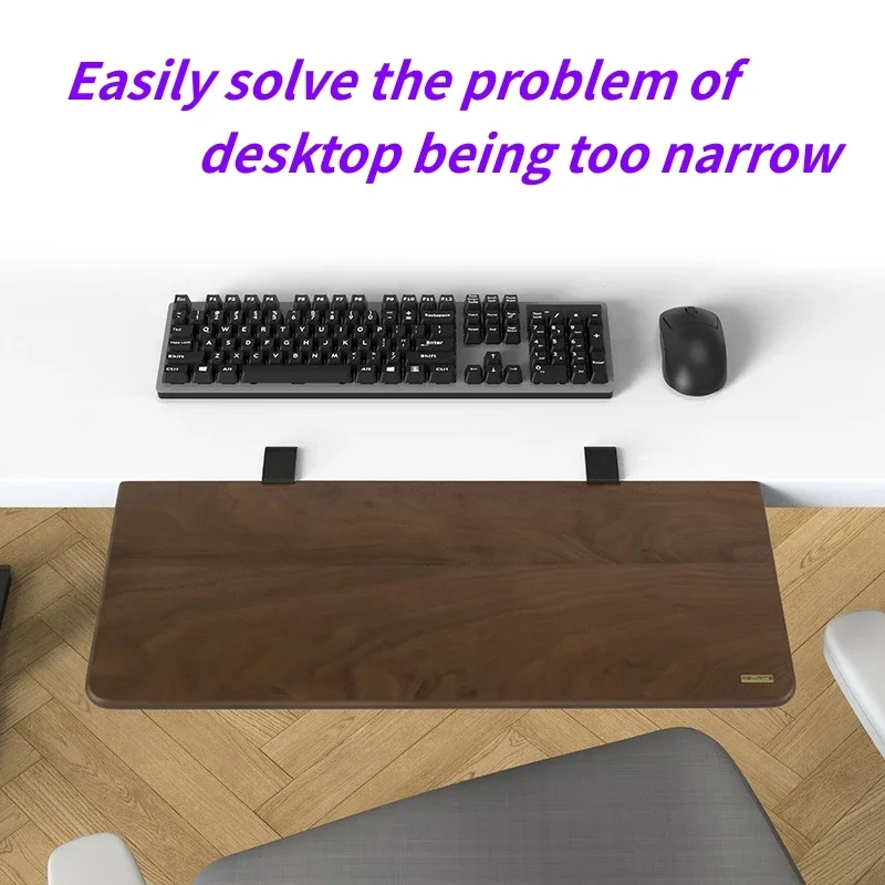 Home Office Desk Extension Rack with Wrist Support desktop Extension Tray Adjustable Keyboard Stand Suitable for Office Desk