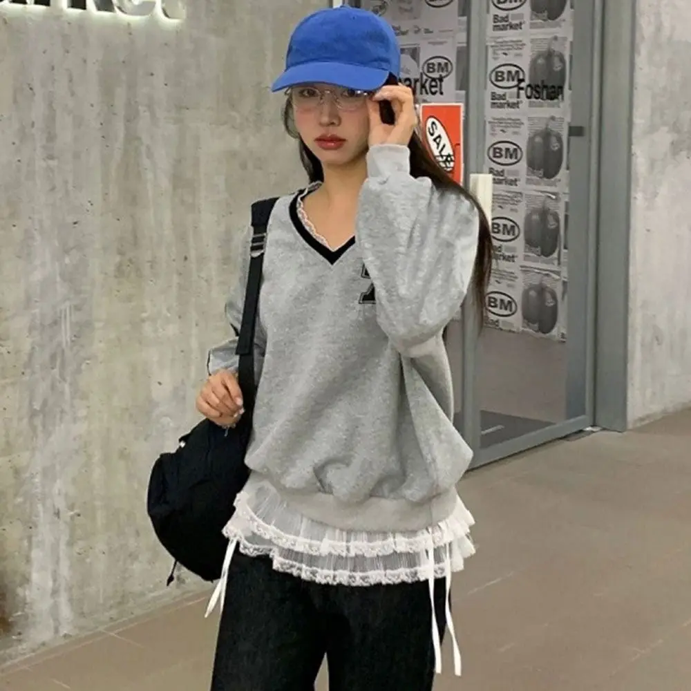 جديد المطرزة زهرة الدانتيل تنورة صغيرة Y2K الشارع الشهير انظر من خلال الدانتيل يصل الكشكشة تنورة Harajuku بعقب ستارة الجينز الديكور