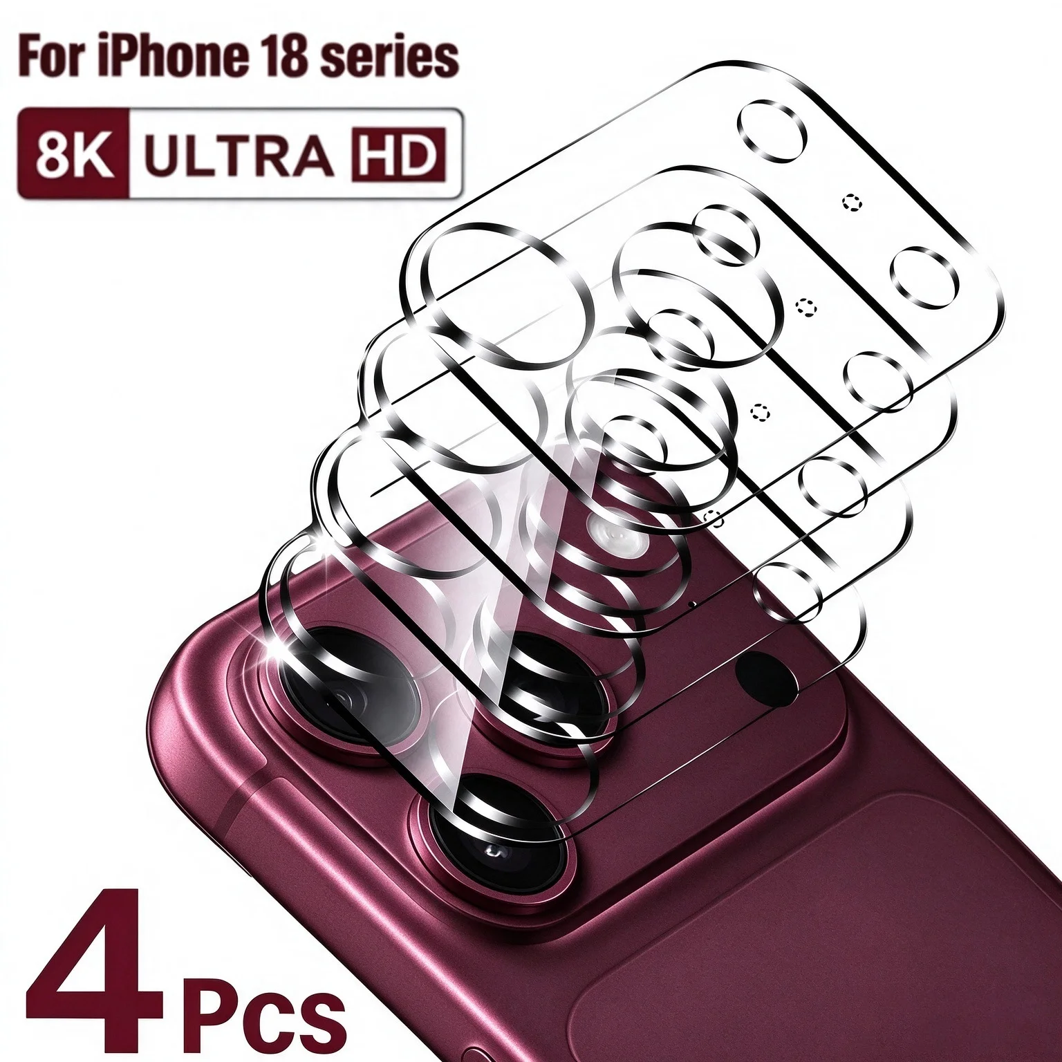 Tempered Glass Camera Lens Protector For iPhone 18 Pro Max Duo 17 16 15 13 11 12 14 Pro Max Plus Mini Air Protective Cover Film