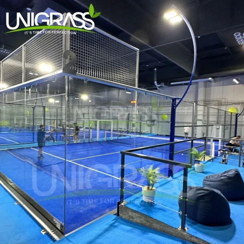 

2024 Dubai Factory Price Panoramic Padel Tennis Court Hot Sale Sport Paddle Court With Artificial Grass Middle East