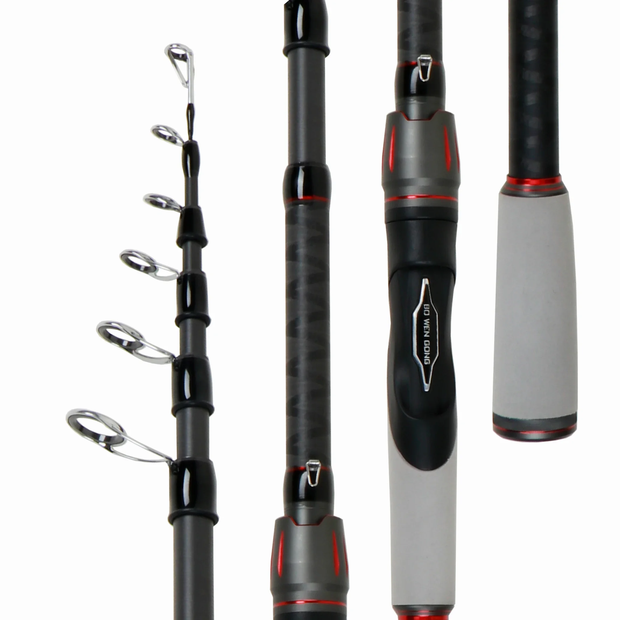 Portable Telescopic Fishing Rods 1.8M-3.0M Carbon Fiber Ultralight Spinning Rod Lure Fishing Tackle Long Casting Bait WT 8-18g image 6