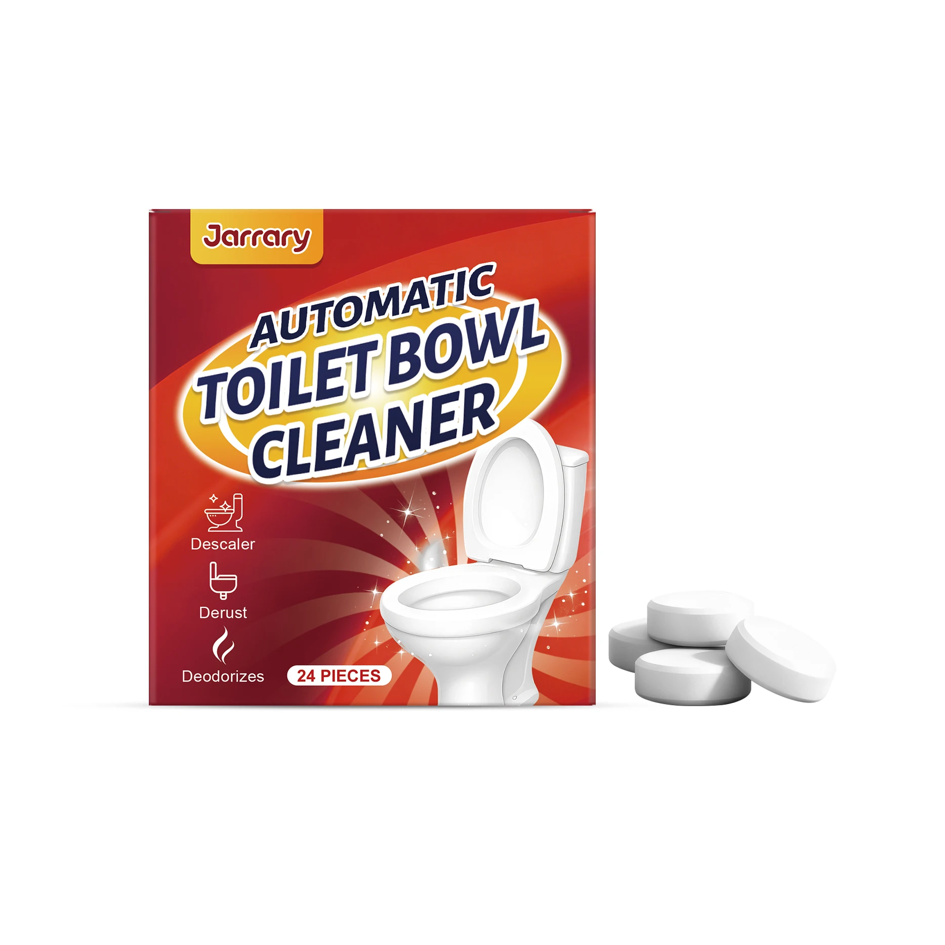 Scented Toilet Cleaning Tablets, Powerful Toilet Bowl Stain & Dirt Remover, Effervescent Formula Cleans & Deodorizes, Leaves Toilet Bowl Sparkling Bright Fresh & Comforting Fragrance, Daily Bathroom Toilet Hygiene Care Tabs for Tank & Bowl