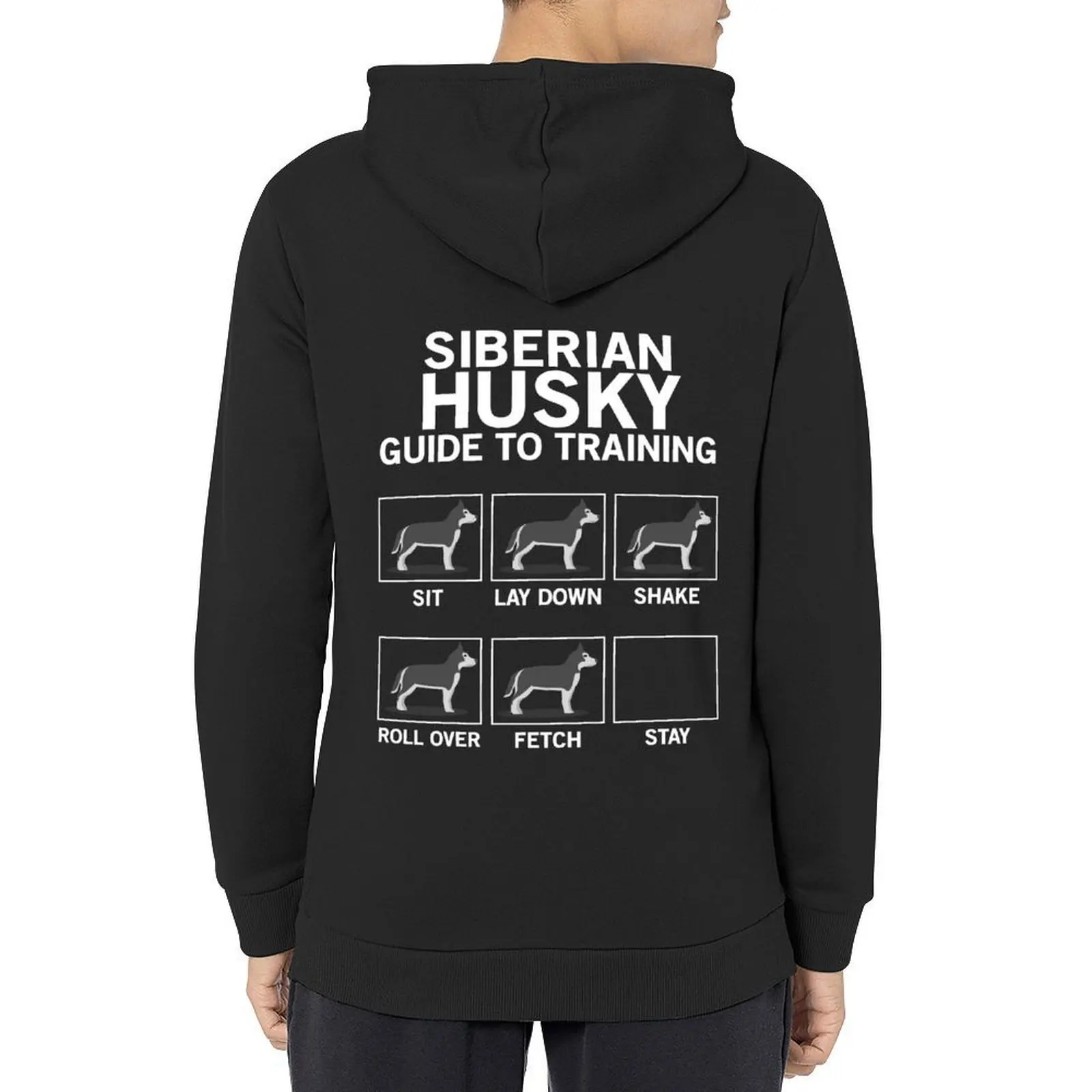 

Siberian husky guide to training Hoodie men clothes men wear men's clothes autumn new products men's hoodie sweatshirt