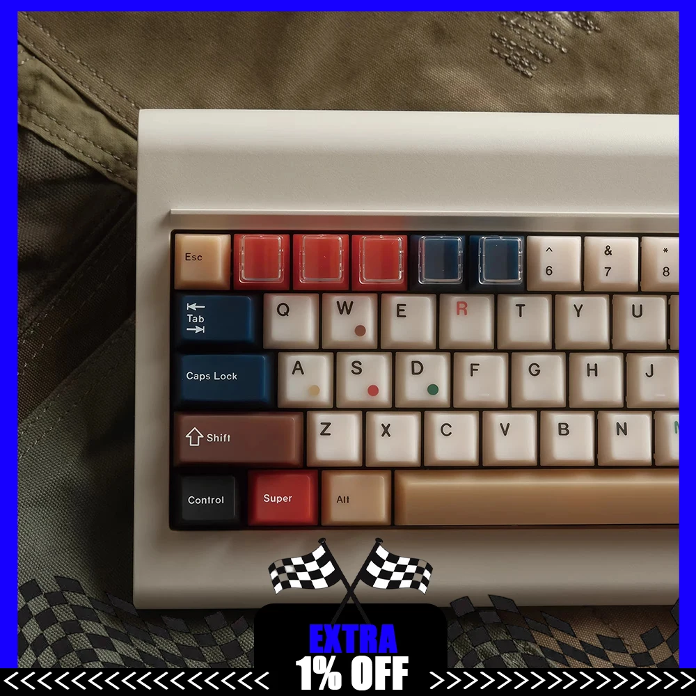 XVX Nephrite Mixed Lamp PC Keycaps Fog Permeable Original Factory Height Screen Printing Keyboard Keycaps PC Accessories Gifts