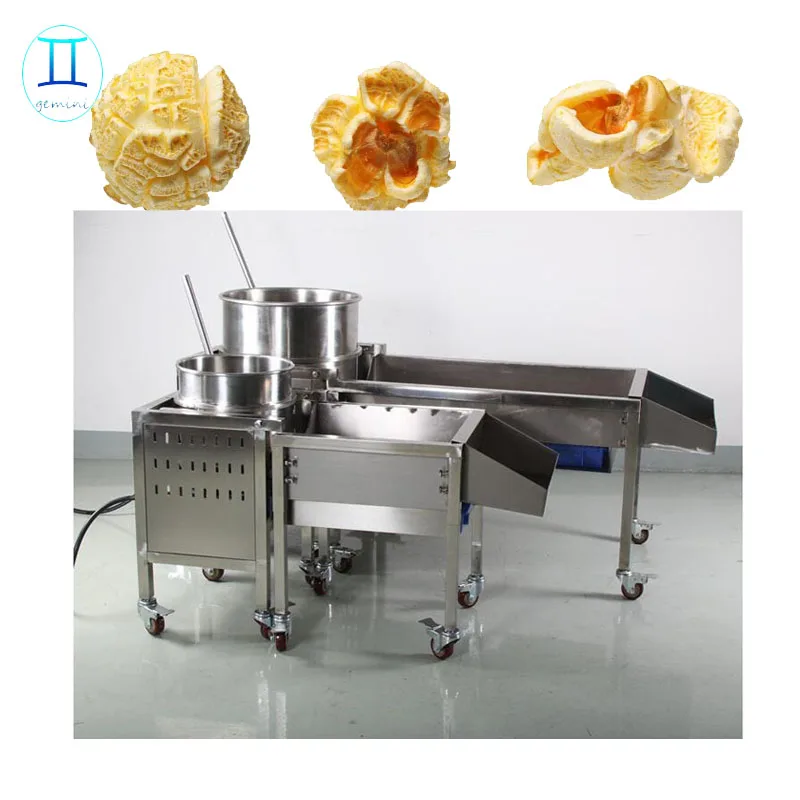 Caramel popcorn cooker snack machines popcorn maker gas popcorn making machine