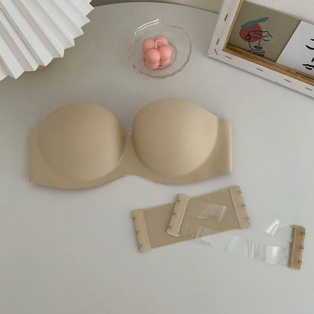 

Ring Beauty Back Push-up Invisible Bra With Extension Belt Sexy Strapless Bra Women Bras Without Straps Bralette Chest Wrap