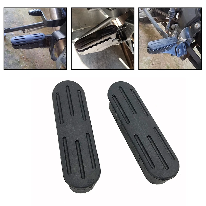 Motorcycle Front Footrest Foot Peg Footpegs Plate Rubber Cover For BMW R1200GS R1200 GS 2005-2013/ F650GS 2001-2007/ R1100GS