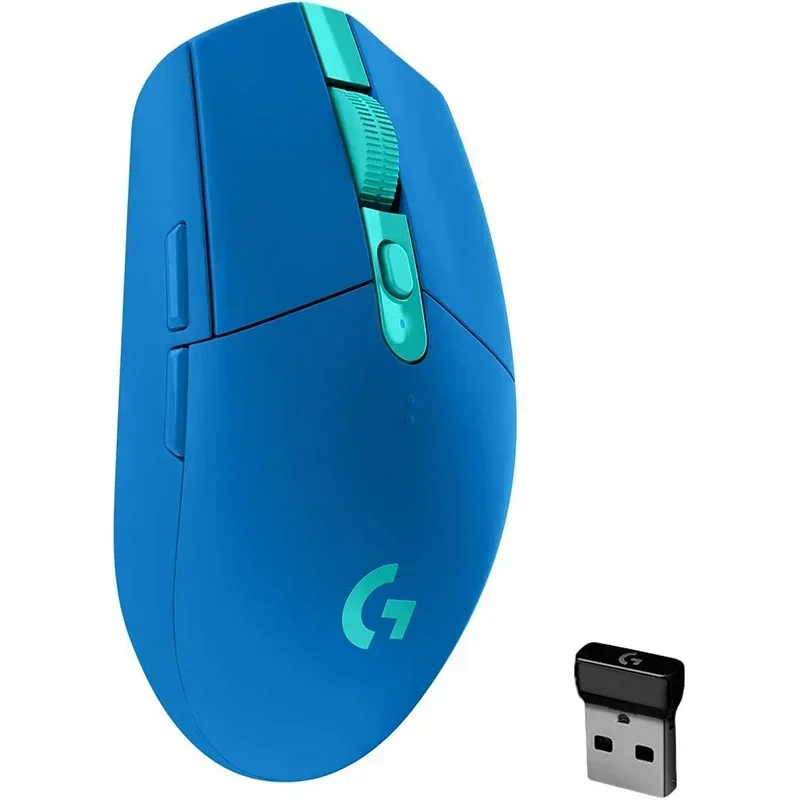 Mouse da gioco wireless Bluetooth Logitech G304 blu Mouse desktop da ufficio per laptop 2.4G