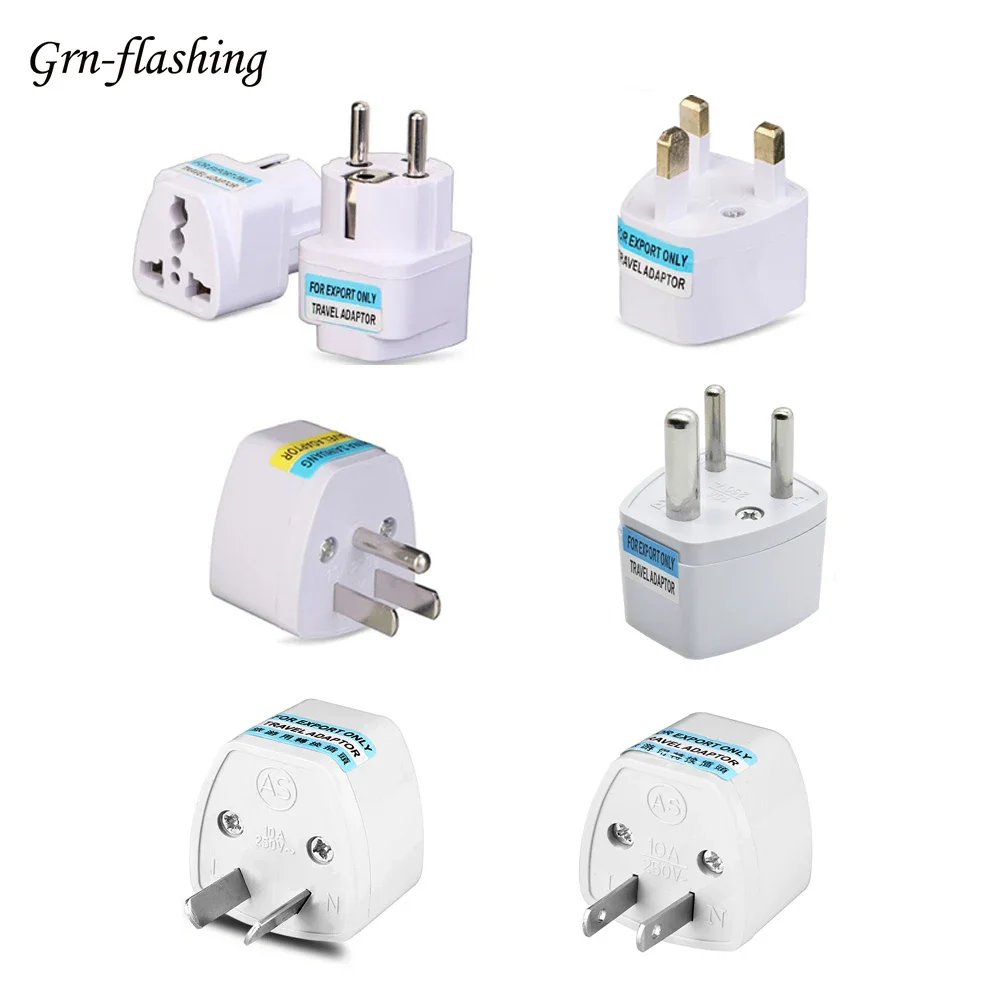 

Universal UK AU EU US To US/UK/EU/AU Power Plug Adapter 2 3 Pin Connector Euro China Travel Electrical Adapter Socket Converter