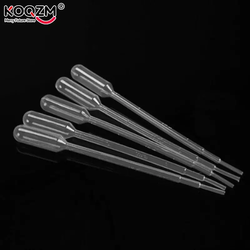 100 Pcs/lot 2ml Plastic Disposable Graduated Transfer Pipettes Eye Dropper Set For Lab Supplies for School Drop Shipping