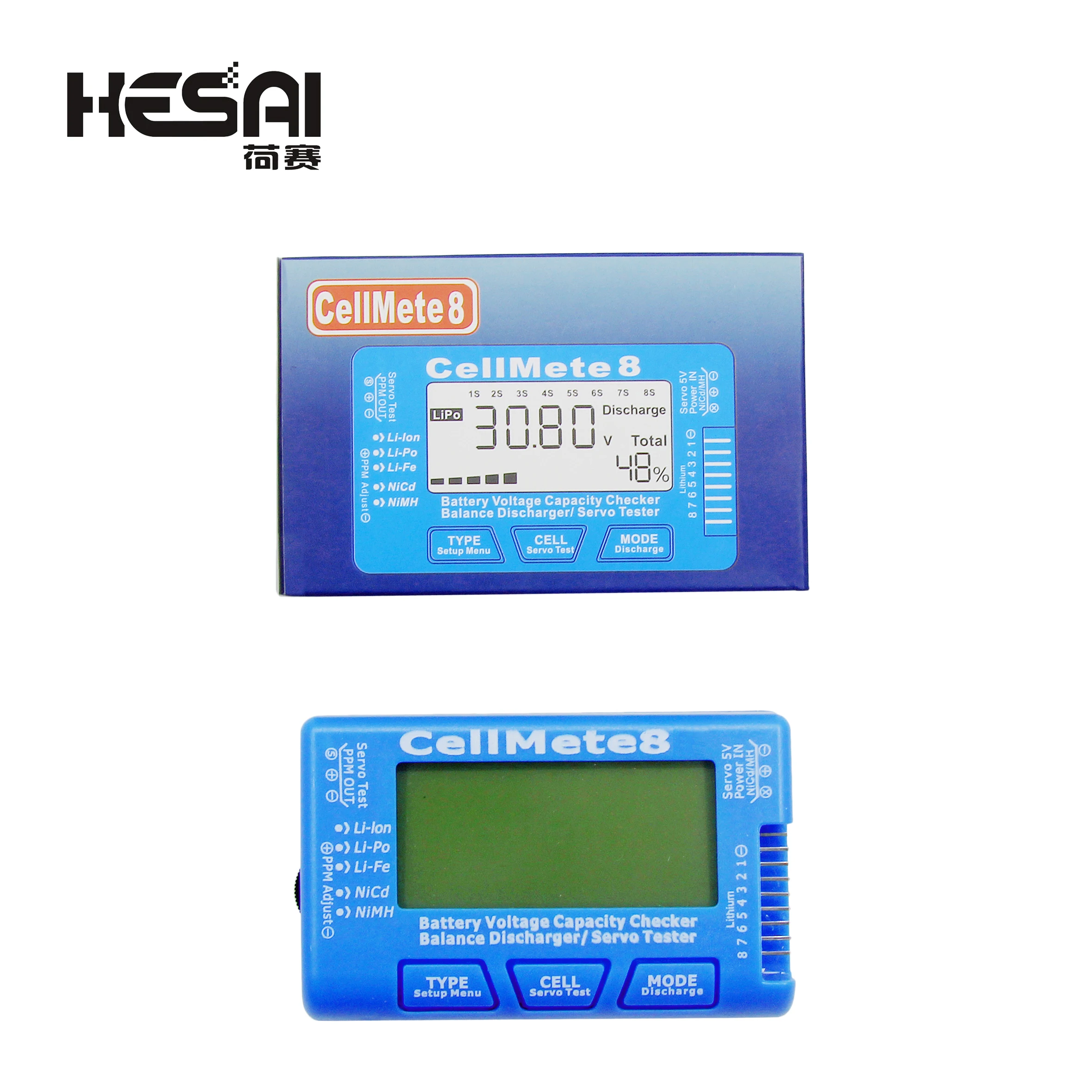 Imagem -03 - Digital Battery Capacidade Verificador Lipo Life Li-ion Nicd Nimh Battery Voltage Tester Verificando Cellmeter8 rc Cellmeter8 Cellmeter7