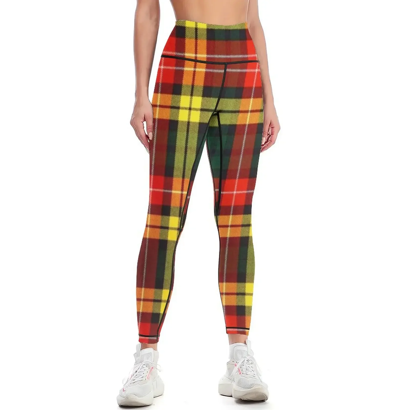 

BUCHANAN TARTAN Leggings sports tennis for push up legging jogging pants Golf wear Womens Leggings