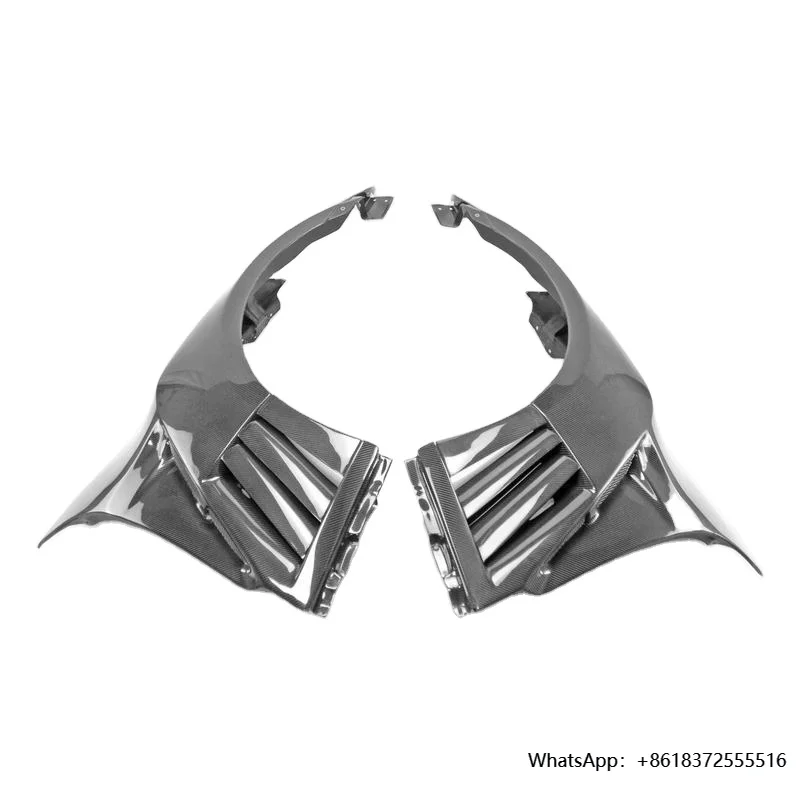 

daVRS Style Carbon Fiber Front Bumper Fender for Nissan GTR R35 2013 Ver Front Vent Fender Wing