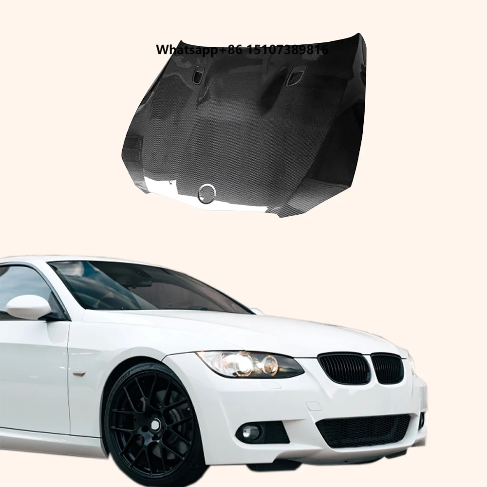 For E92 LCI (08-13 Non-M3 Only) Carbon M3 Style Front Vented Cooling Hood