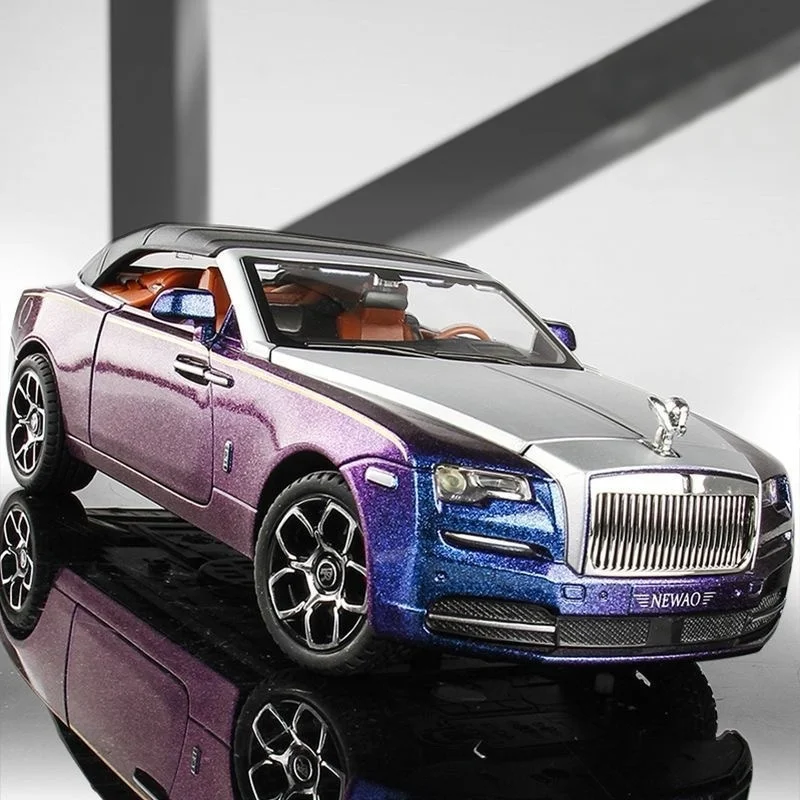 1:24 Rolls Royce Dawn Alloy Luxy Car Model Diecasts Metal Toy Vehicles Car Model Simulation Sound and Light Childrens Toys Gift