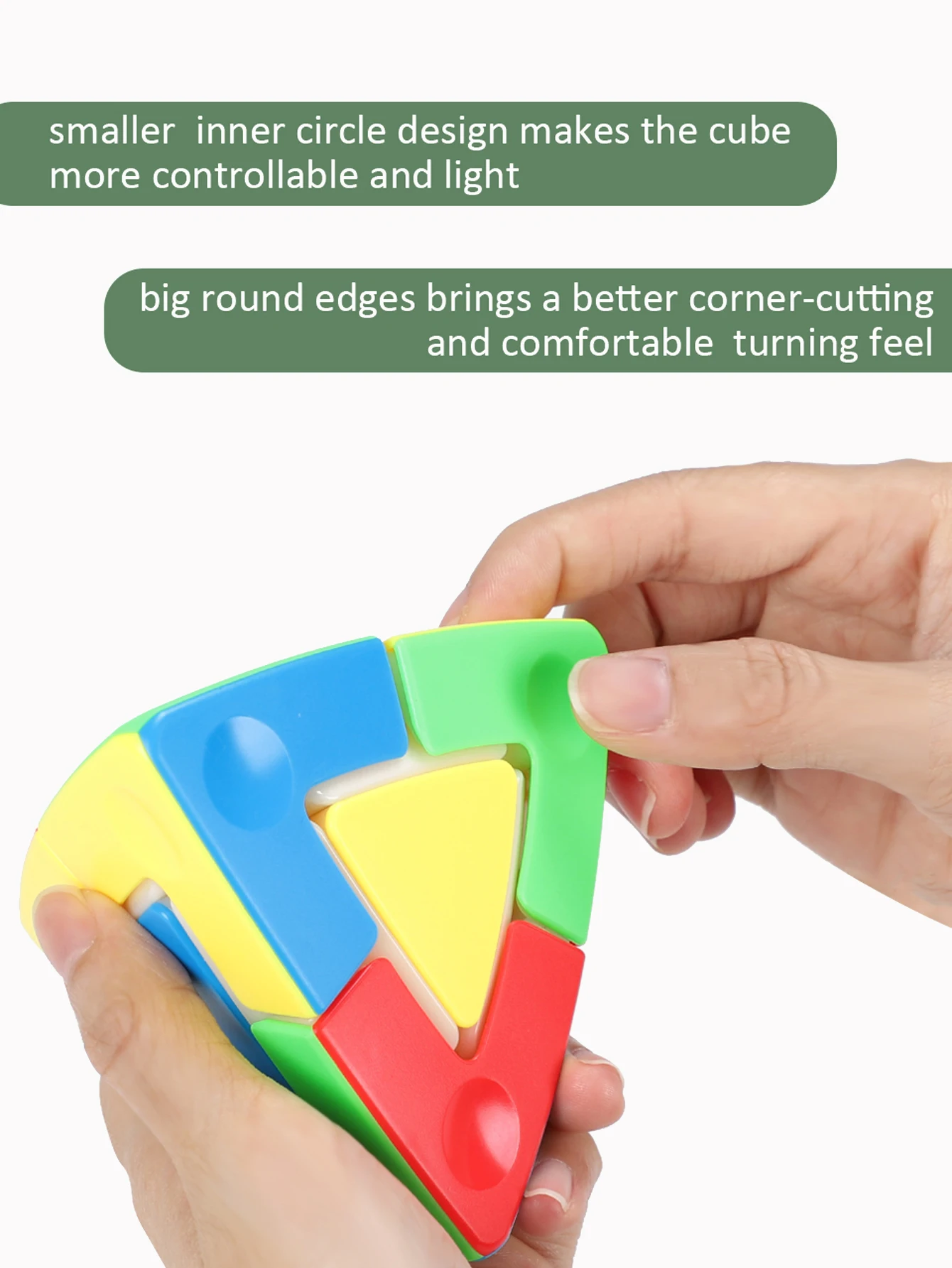 SENGSO Magic Tower 2x2 3x3 Cubo magico Pyraminx Cubo speciale e portachiavi Cubo di velocità senza adesivo Cubo triangolare Cubo Rompicapo