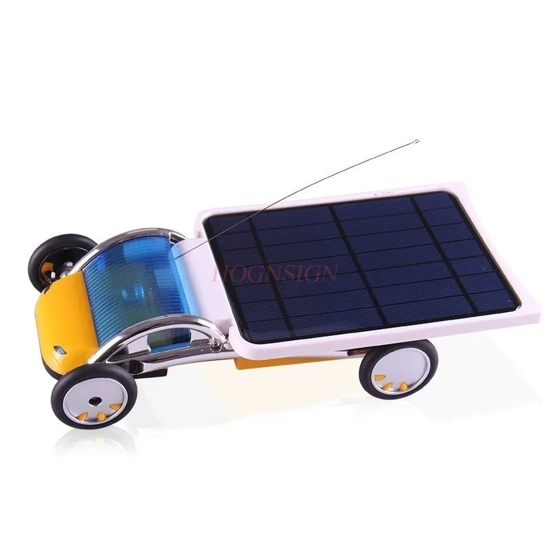 1 set Exploring Children's Solar Panel Car Toys, Children's Students' Handmade Creativity, DIY Solar Car Models