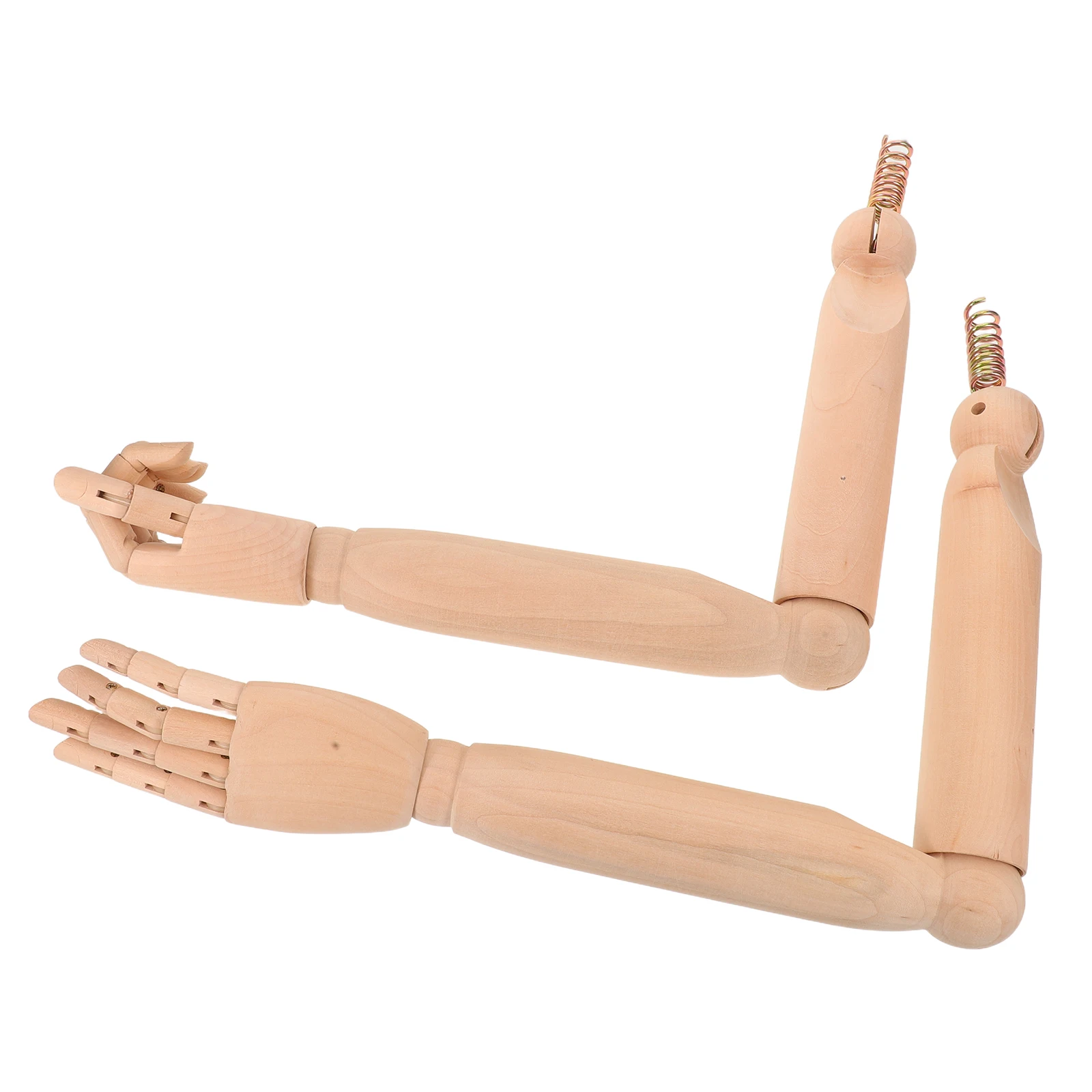 

Realistic Wooden Mannequin Arm Replacement Part Flexible Joint For Professional Photography Display Artistic Projects Durable