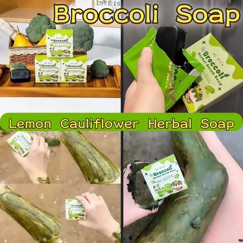 

Thailand Broccoli Soap Lemon Cauli Herbal Soap Thailand Effectively Brightens Skin Tone Improves Dullness Cleansing Soap