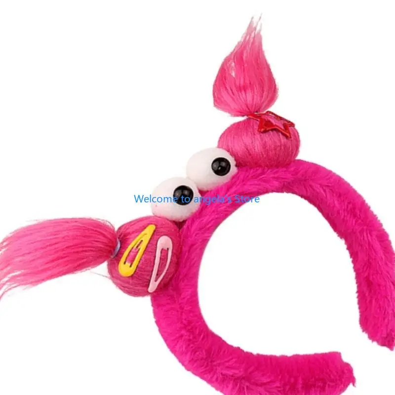 X4YC – cerceau cheveux coloré amusant pour filles, accessoires coiffure en fourrure accrocheurs