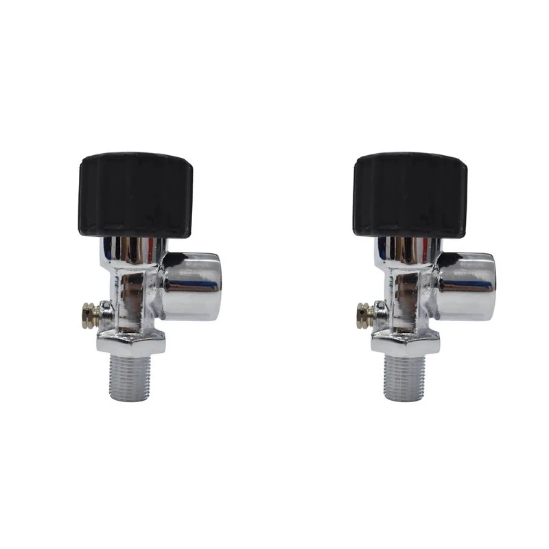 A64T-2X 4500Psi 300Bar Diving Tank Cylinder Valve Filling Station Stainless Steel G5/8 HPA Air Tanks Refill Adapter M18x1.5