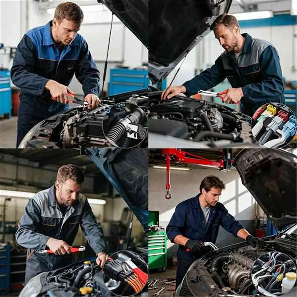 5-Piece Electrical Disconnect Clamp, Automotive Electrical Connector Disconnector Electrical Disconnect Pliers Set