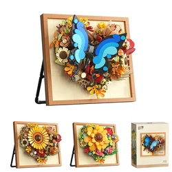 3D Picture Frame Building Blocks Flowers Mini Bricks DIY Camera Bricks Girls Puzzle Toys New Year Decorations Wedding Gifts