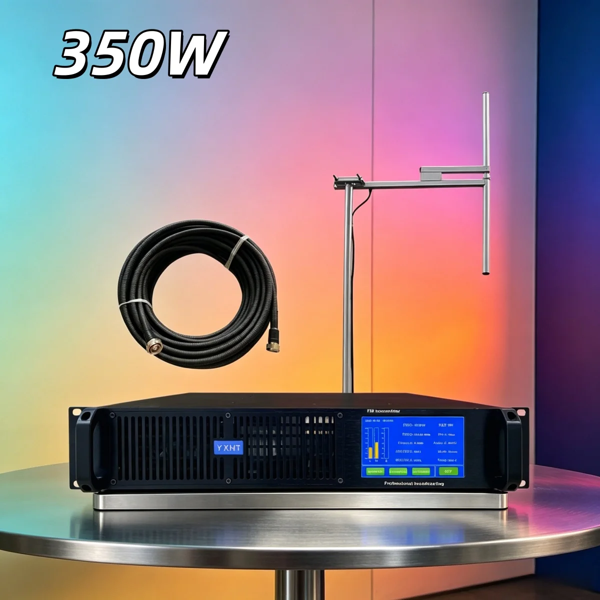 

TG- School YXHT-2, 350W FM Transmitter Kit Antenna, Conference Audio, Smart Fan Speed Energy Saving Compact