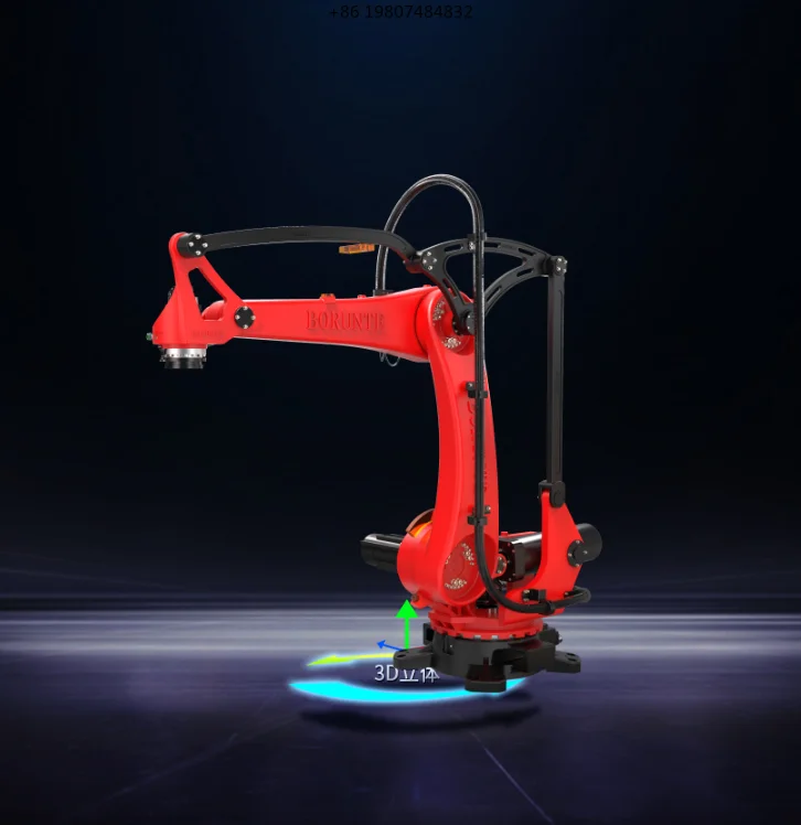 Industrial 4 Axis Suction Cup Gripper Palletizer, 130kg Payload 3020mm Working Range Articulated Robots Hot Sale