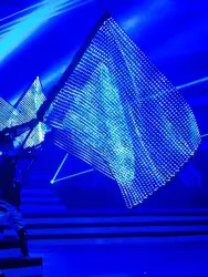 Program LED Flags magic prop New stuff spray fire Acrobatics Lighting Stage Prop Acrobat Handhold Rechargeable Entertainment