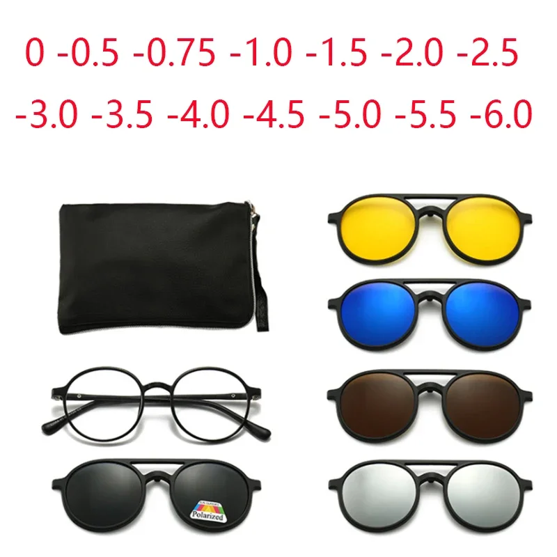 

Clips Magnet Sunglasses 18 Styles Myopia Driving Glasses TR90 Frame Customize Prescription 0 -1 -1.5 -2 -2.5 -3 -3.5 -4 -5 -6.0