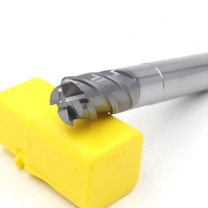 High-Efficiency HRC60 4-Flute   Corner Radius End Mill CNC Milling Cutter