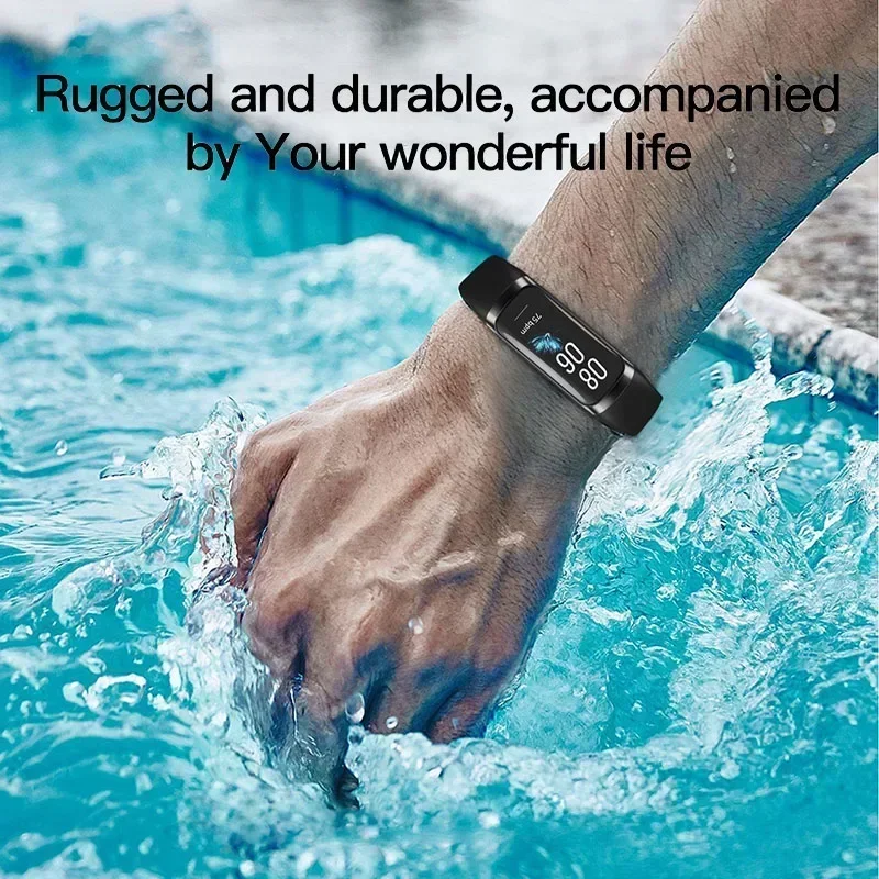 Xiaomi-reloj inteligente deportivo, pulsera con control del ritmo cardíaco y de la sangre, resistente al agua