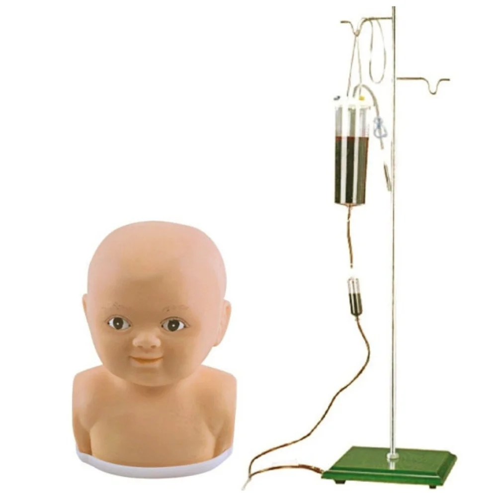 

Advanced Infant Head IV Training Model Medical Science Intravenous Injection Practice Teaching and Learning Simulator for Medico