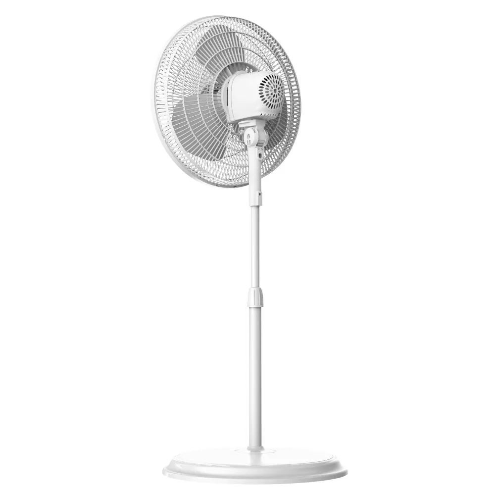 Ventilateur sur Piédestal Osccorporelle, 16 Pouces, 3 Vitesses, Blanc, Neuf