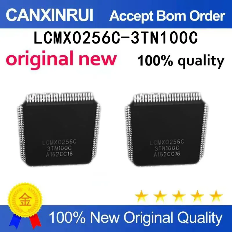 (5pcs-100pcs）Brand new original LCMX0256C-3TN100C LATTICE QFP100 spot chip
