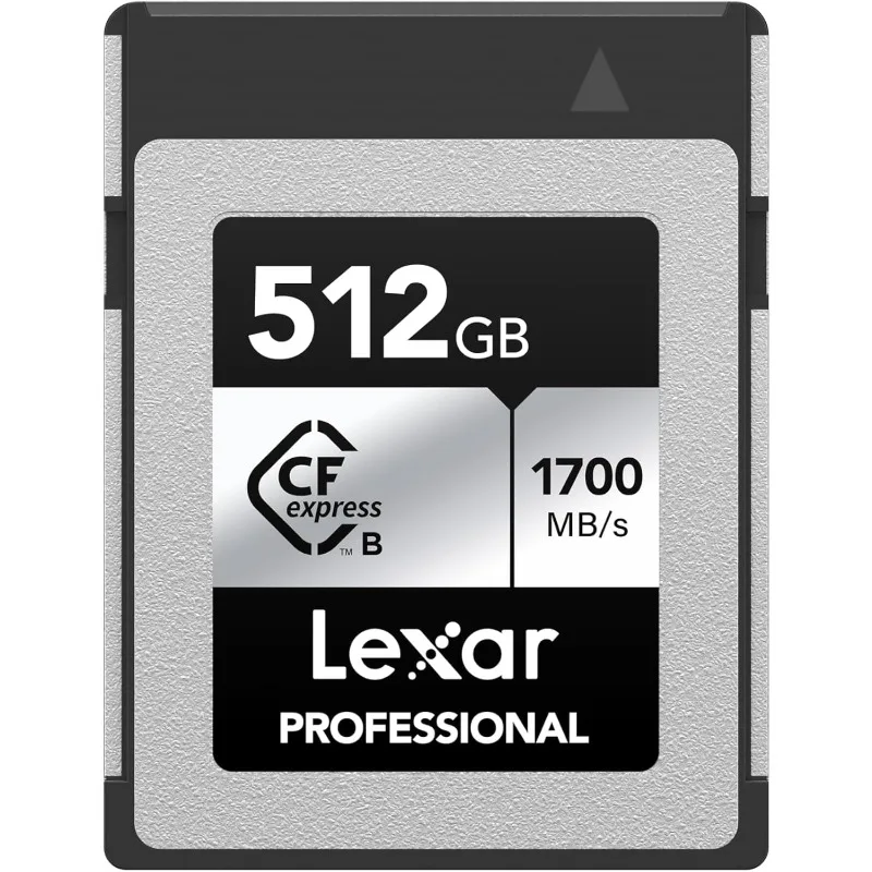 512GB Professional Silver SE CFexpress Type B Memory Card, for Photographers, Videographers, Up to 1700/1250 MB/s