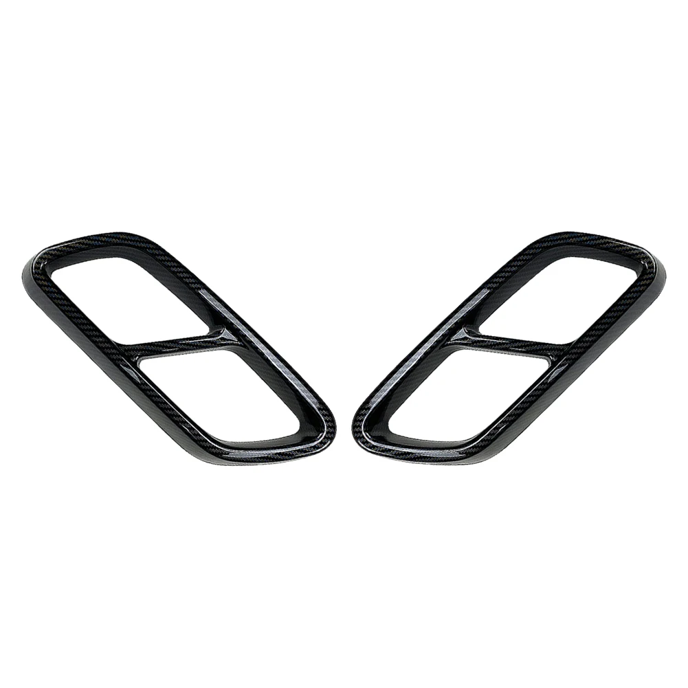 W206 Car Rear Exhaust Muffler Tail Pipe Cover Trim For Mercedes Benz C-Class W206 ABS Accessories