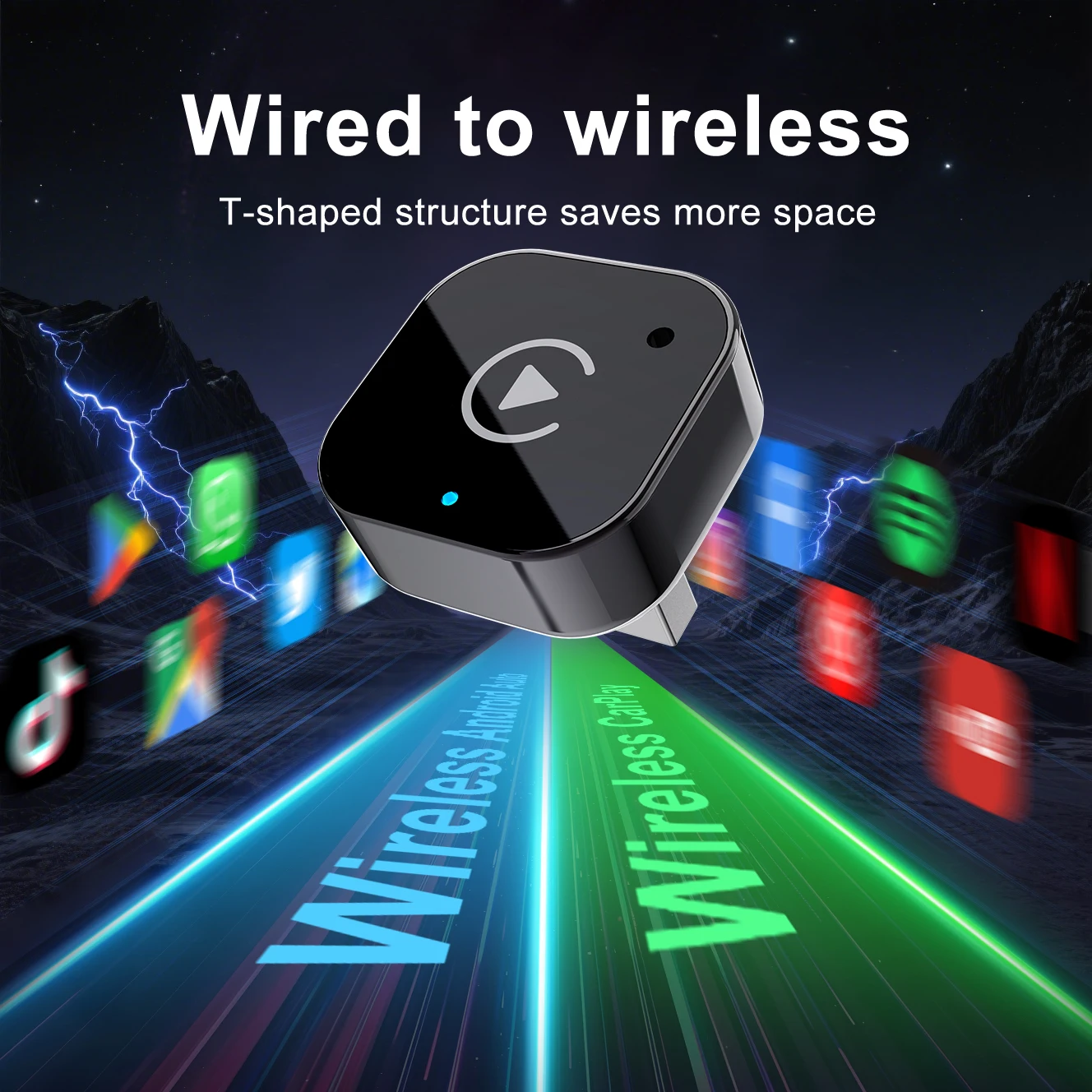 لاسلكي CarPlay أندرويد محول السيارات USB دونغل الذكية صندوق صغير التوصيل والتشغيل العالمي لشركة فولكس فاجن تويوتا نيسان هوندا فورد بنز #3