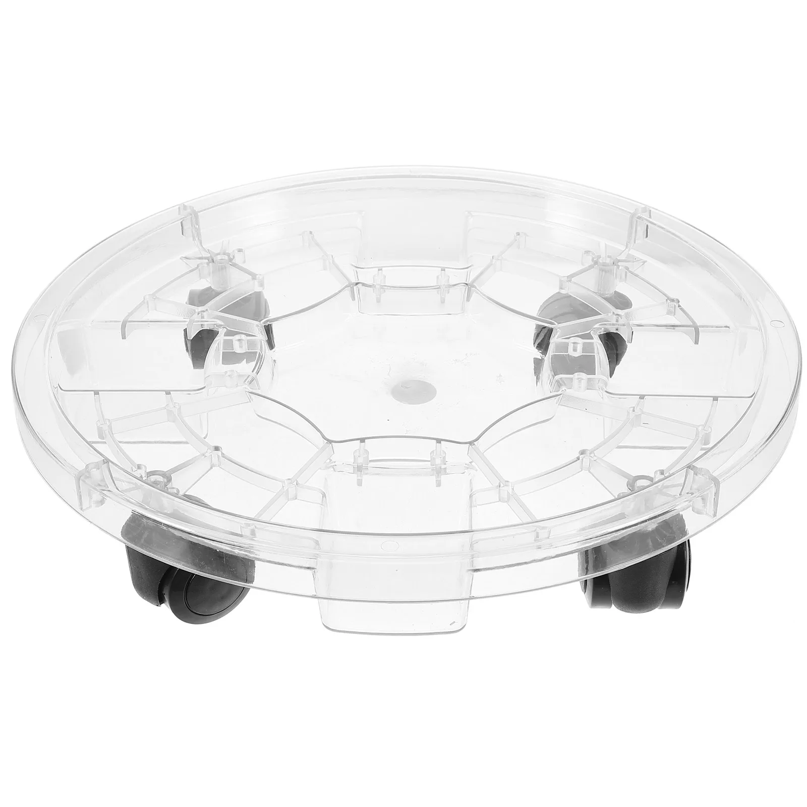 

Flower Pot Tray Indoor Gardening Trays Plates Rolling Base Plastic Holder Rack Easy Clean Reusable Lightweight Plant s